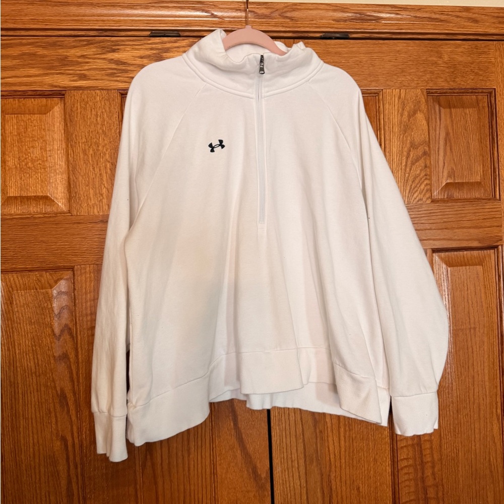 Under Armour Classic White Quarter-Zip Pullover